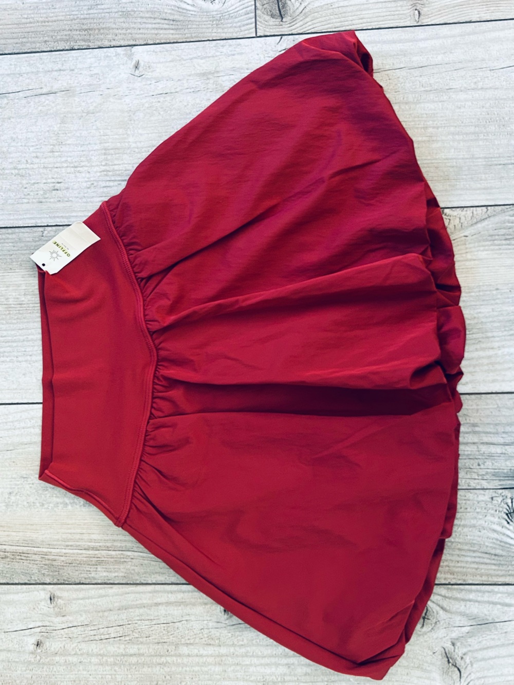 Offline by Aerie Red Bubble Skort XXS NWT